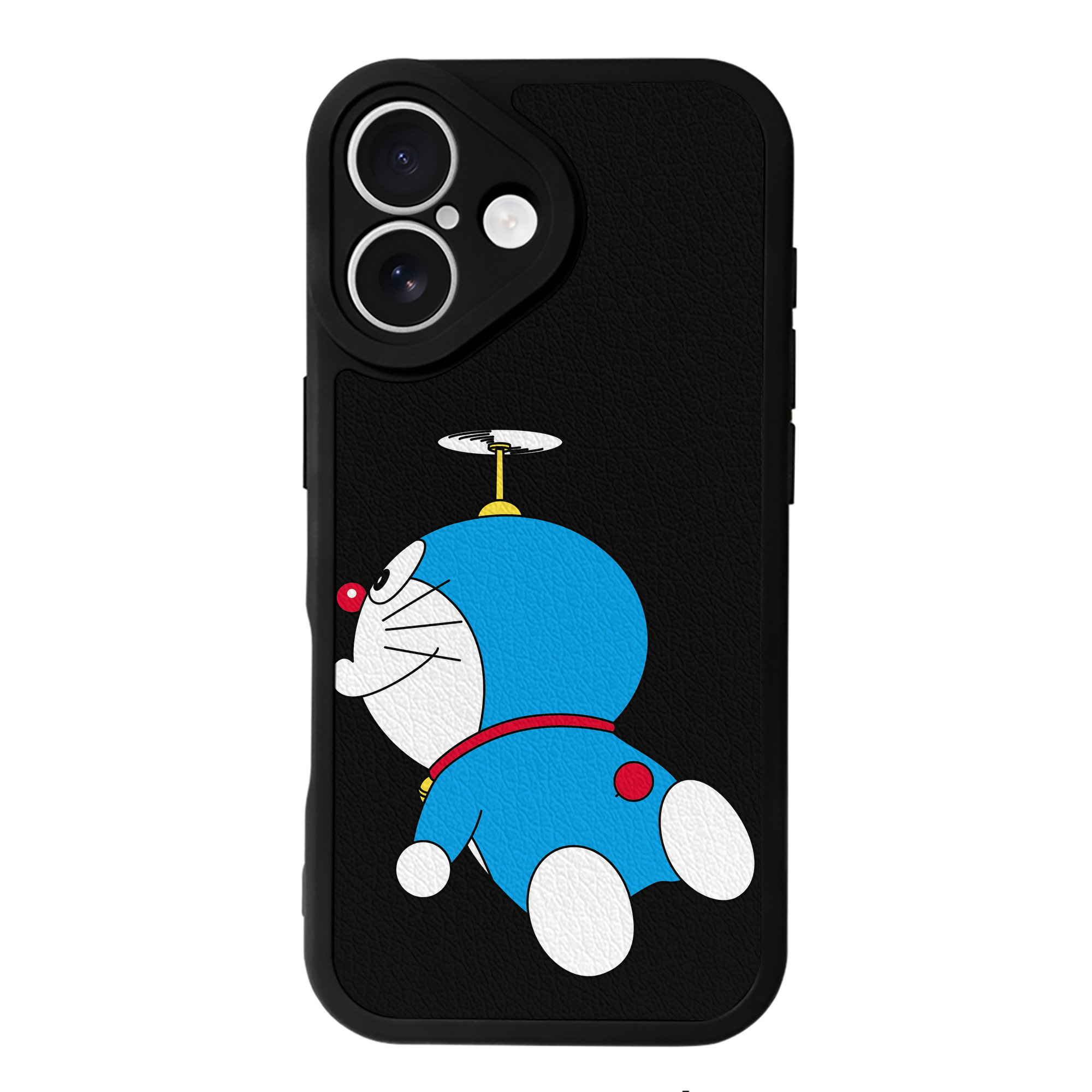 （画像用） ドラえもん Doraemon 【iPhone 16シリーズ対応】シリコンスマホケース（レザー調） 材質：シリコン
